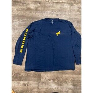 BRONCO Navy Blue Long Sleeve Shirt Size 2XL